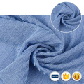 Tissu à bas prix à bas prix Shinny Soft Spandex Rib Triz 5 * 4 Fabric de bibotage en polyester